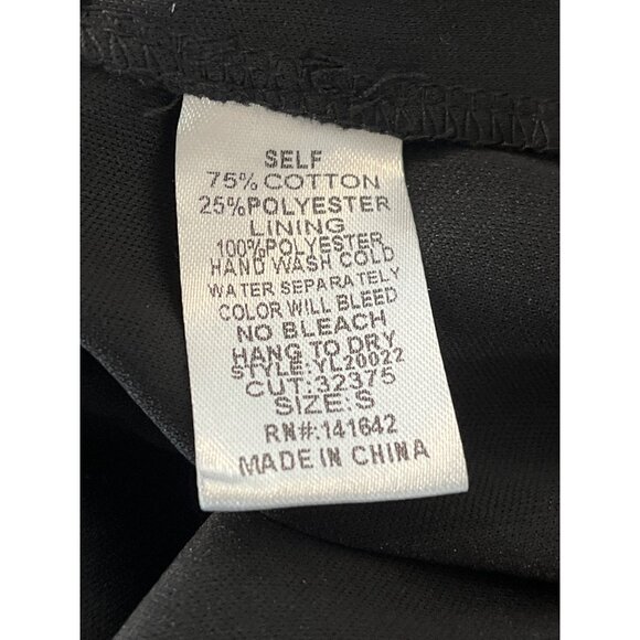 She + Sky Black White Tie Dye Bell Sleeve A-Line Dress Sz Small - Picture 11 of 12